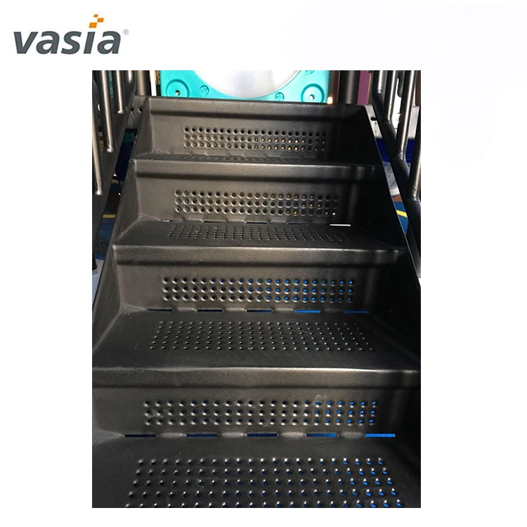  Китай надежного поставщика Vasia красочная дешевая Парк игрушки для детей пластиковый годный использования вне помещения игровая площадка с качелями и качели