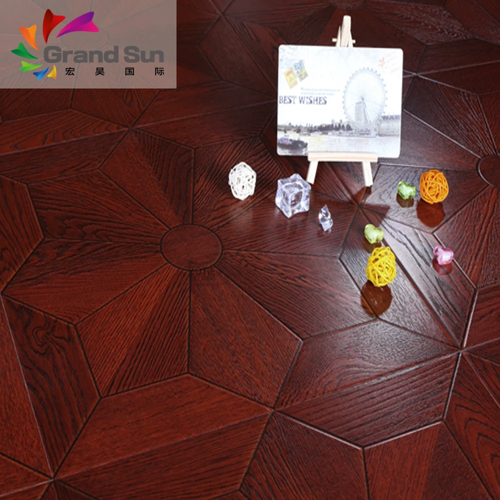 Natural American ash parquet engineered laminate wooden flooring from China supplier