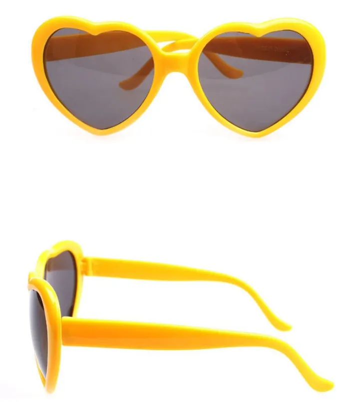 B381 Heart-shaped Sunglasses Loving Retro Glasses Oversized Mirror Hot Style Eyeglass