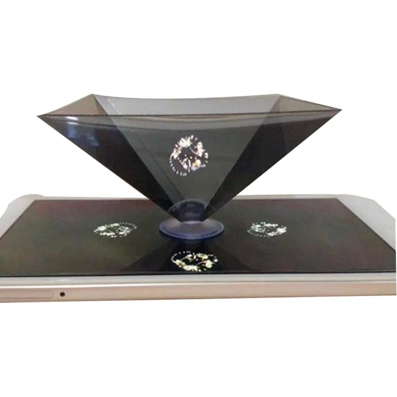 
 2020 рекламный подарок, популярный индивидуальный логотип и упаковка, 3D голографическая пирамида для просмотра голограммы  