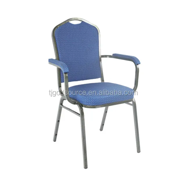 factory price for metal banquet chair with arm