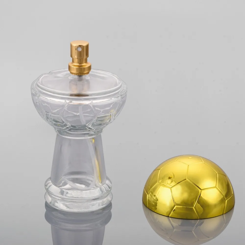 New type top sale football shape perfume glass jars bottles100ml