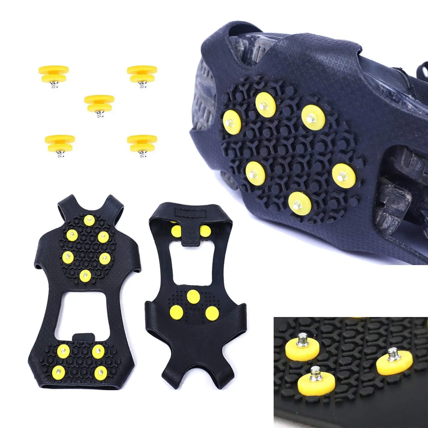 Rubber snow shoes ice cleats magic spike ice gripper