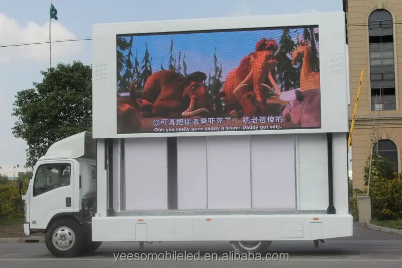 Led Mobile Truck with advertising led billboard