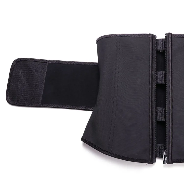 
Custom Logo Women Slimming Body Shaper Compression Workout Belt 3 Hooks Lose Weight 100% Latex Waist Trainer 