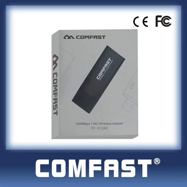 Comfast CF-912AC дешево двухдиапазонный 1200 Мбит wifi программного обеспечения мифи ключ Беспроводной адаптер для настольного
