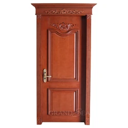 Free sample ukraine design teak wood main door design picture