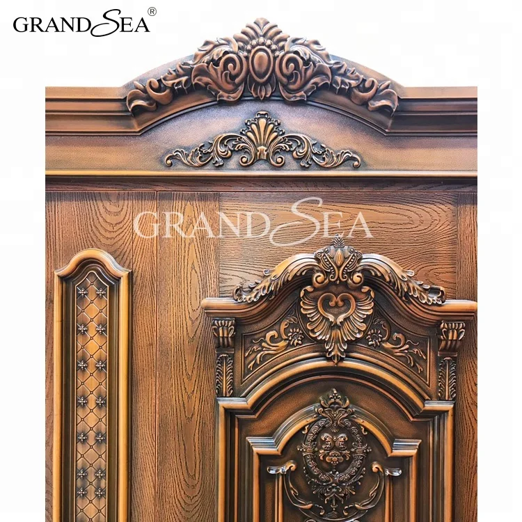 Высококачественный современный дом для виллы, роскошные конструкции стальных дверей с двойной защитой