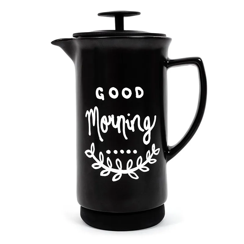 French Press Coffee Chalkboard Write on the French Press with chalk and then wash the tea and coffee French Press plunger