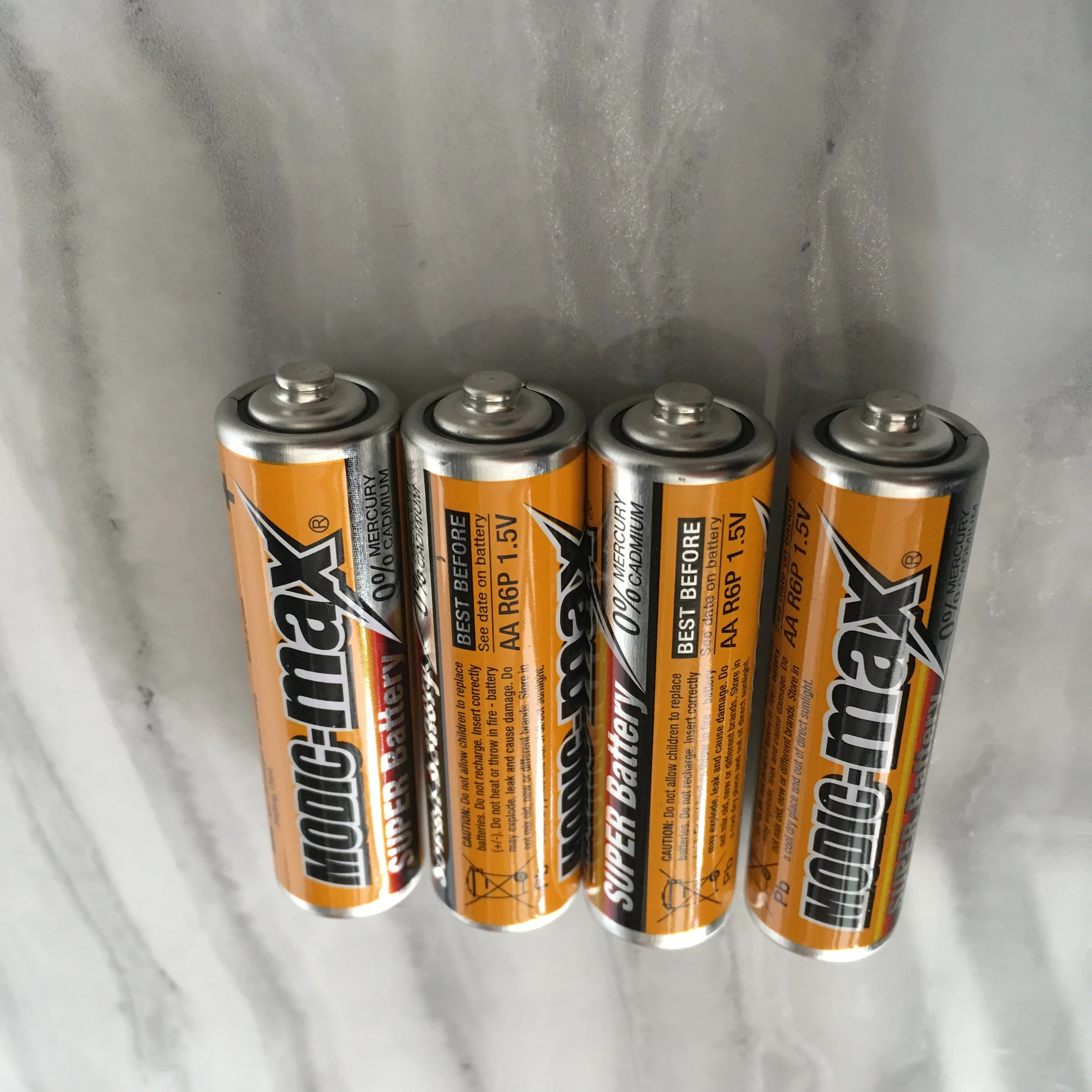 Zinc Manganese Battery   AA   R6   Metal Jacket Zinc Carbon Battery