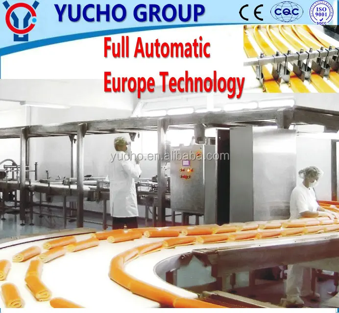 Automatic Swiss Roll Layer Cake Machine Production Line In China Factory