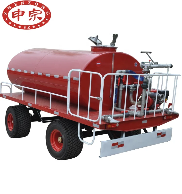 5 ton big wide tire fire fighting water tank trailer for sale
