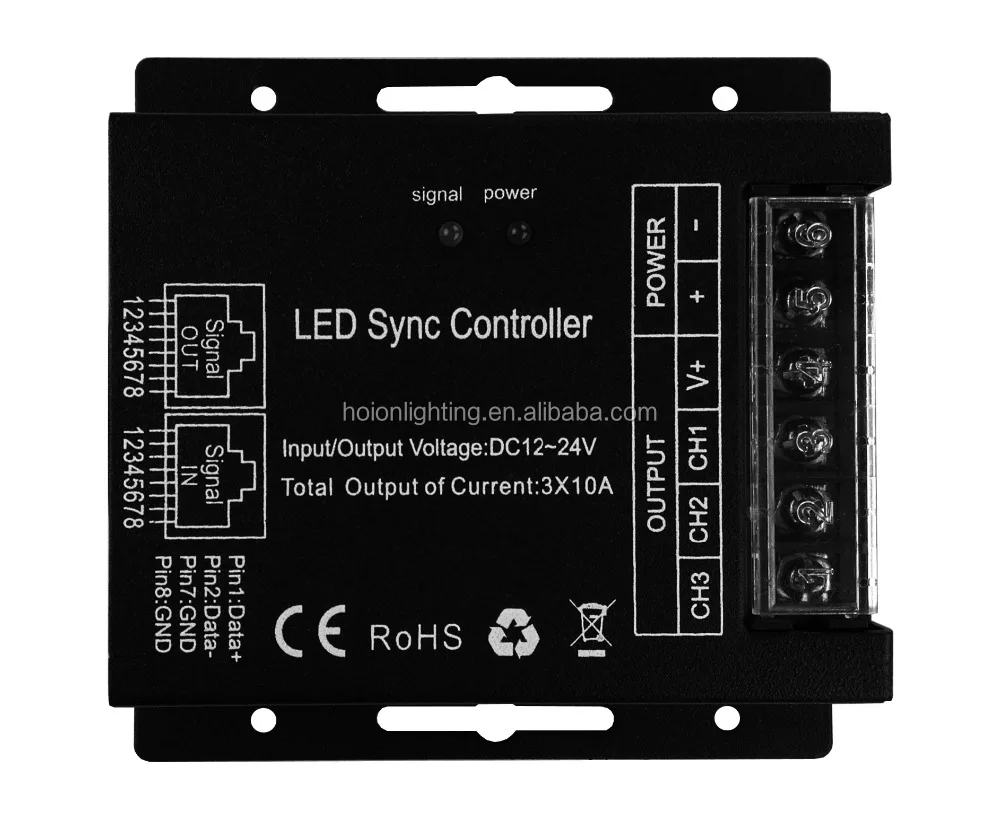 10A*3CH 30A 12V 24V touch panel remote controller led rgb controller Led light controller