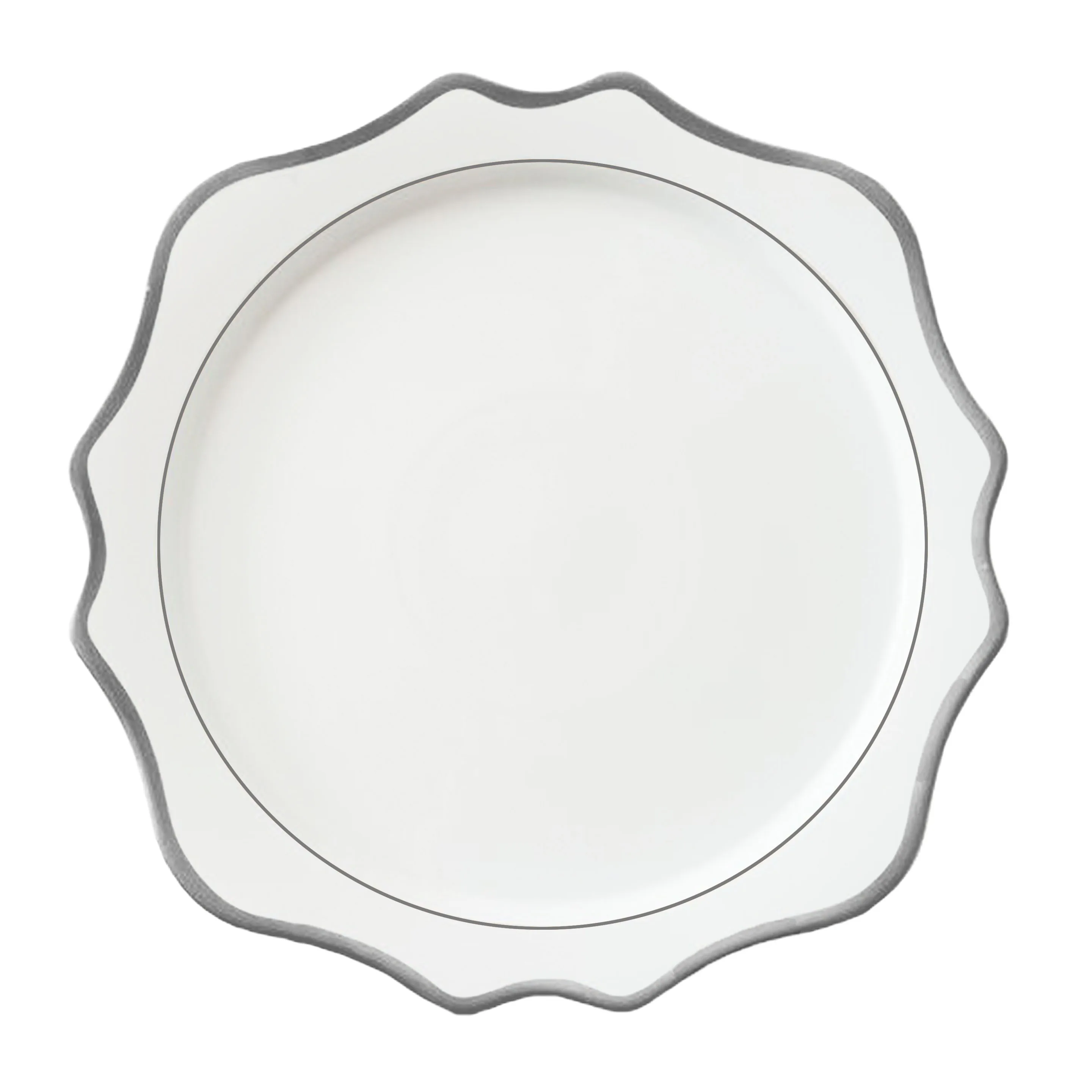 JY Ceramics black and jk gold luxury dinner plate royal charger plate for party events rental