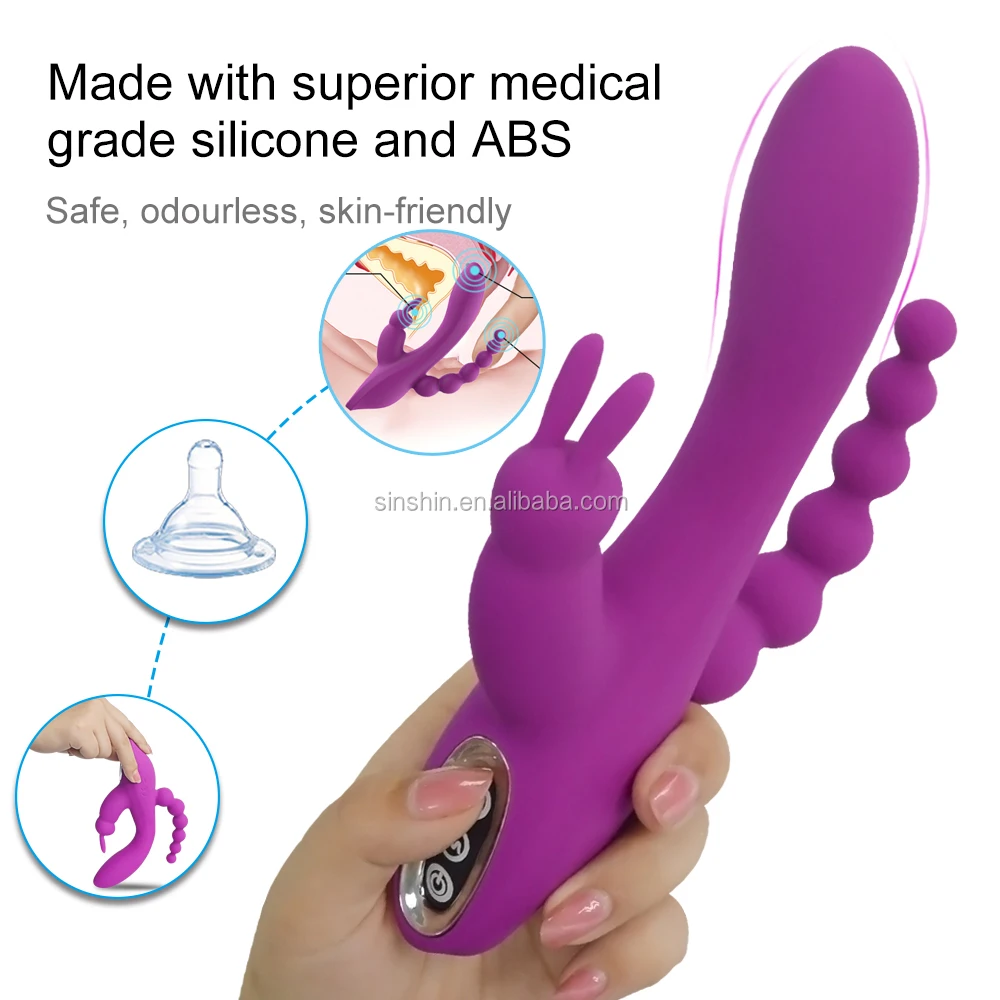 
Multi function usb charger rabbit vibrator with plug anal for women masturbation 