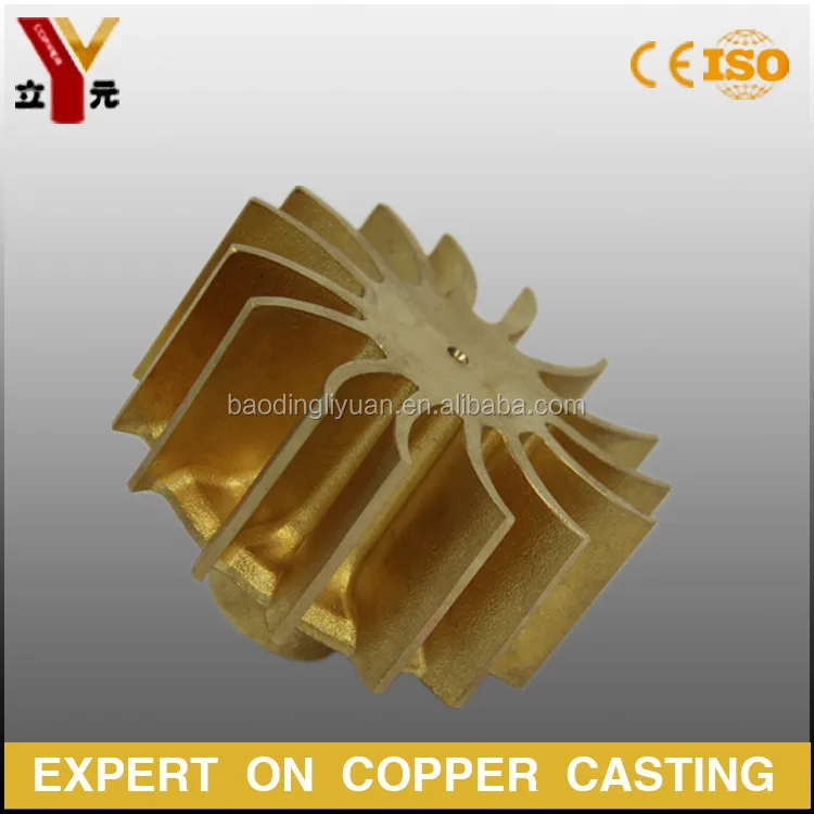 
Lost Wax Casting Brass / Bronze Casting Turbine Wheel 