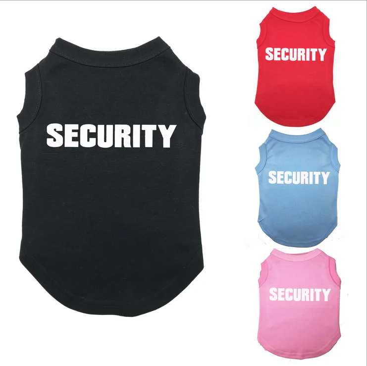Wholesale Charm Large Size Security Cotton Summer Pet XXS Luxury Dog Clothes XXL Big Dog T-shirt
