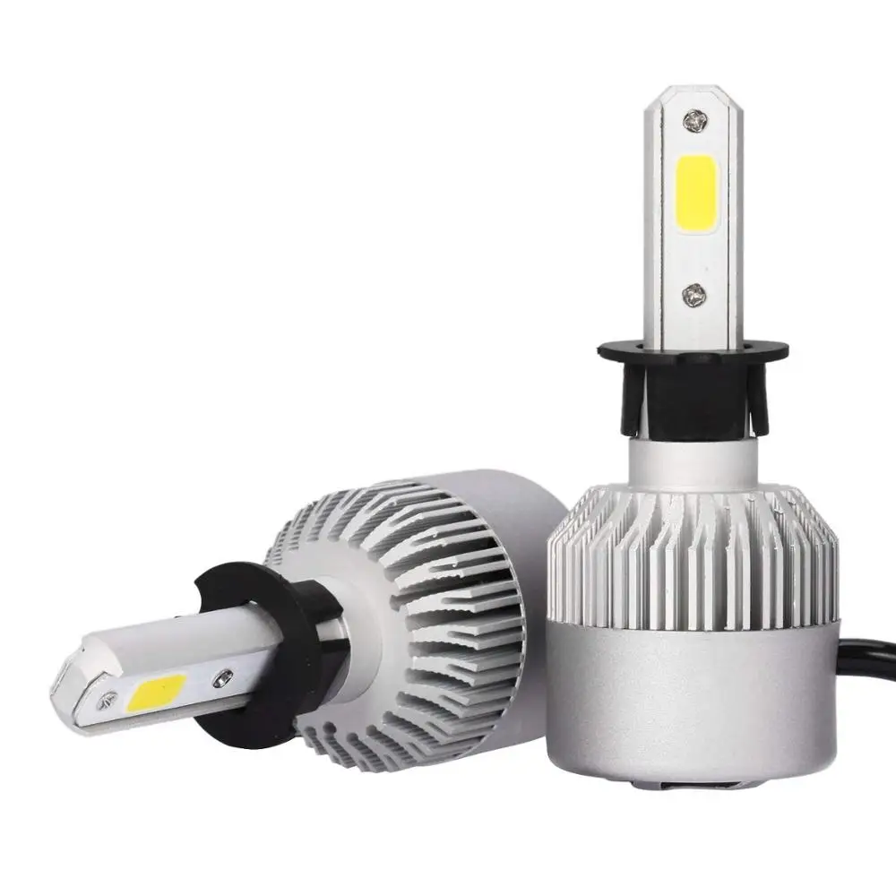 Car headlight manufacturer Newest high brightness cob S2 h4 h3 led headlight bulb