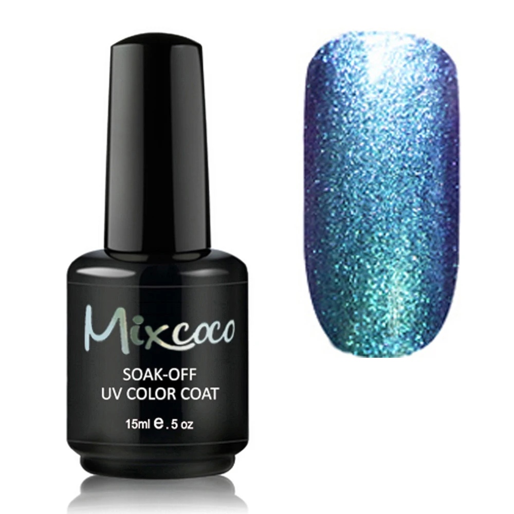 OEM uv gel polish Chameleon gel bling color soak off nail gel polish 24 colors 15ml free samples