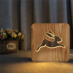 table lamp with wood 3d wooden lamp new product ideas 2019 wooden table lamp FS-T2015W