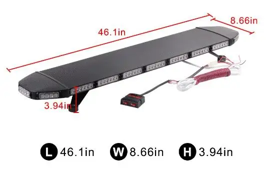 ECE R65 супер яркий светодиод 3 ватт восстановления эвакуатор Автомобиль на крыше Крепление Строб аварийного автомобиля вспышка световой предупреждение свет бар
