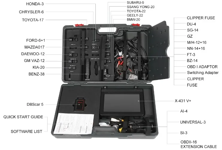 12V and 24V obd2 scanner diagnostic tool V+