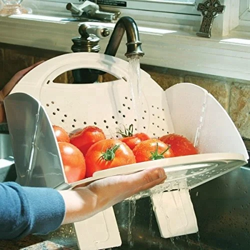 As seen on TV high quality durable Flat Fold Colander