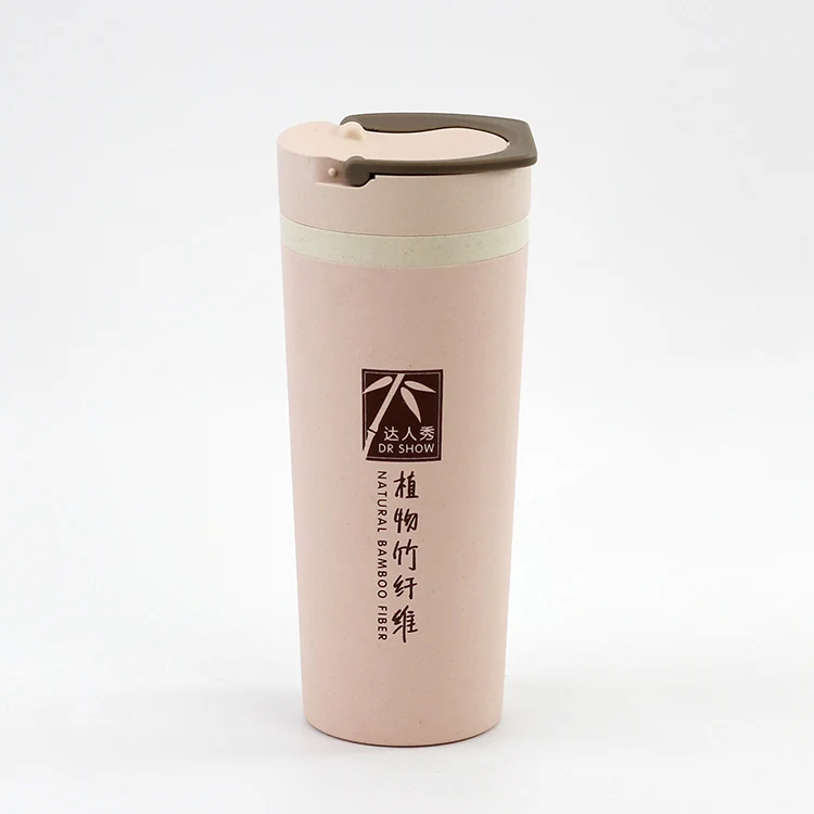 Биоразлагаемые двухслойные бутылки для воды из бамбукового волокна с логотипом на заказ