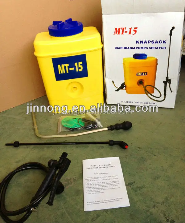 CP15 type light yellow heavy pp tank diaphragm sprayer for agricultural garden