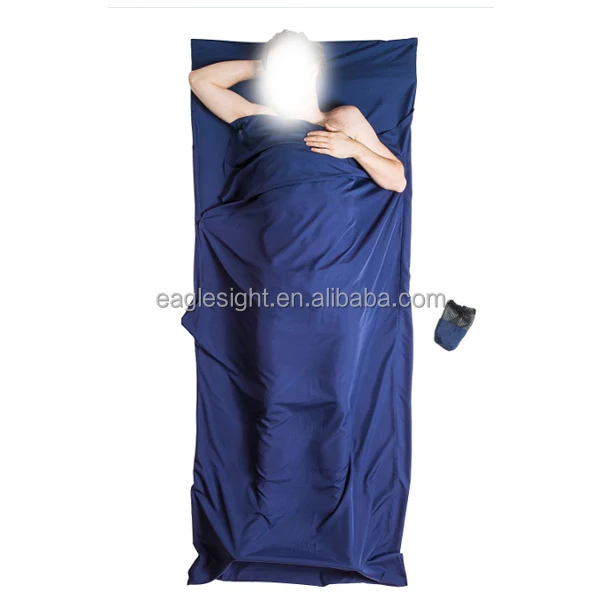 Спальный мешок из микрофибры, вкладыш из полиэстера, подкладка для отеля