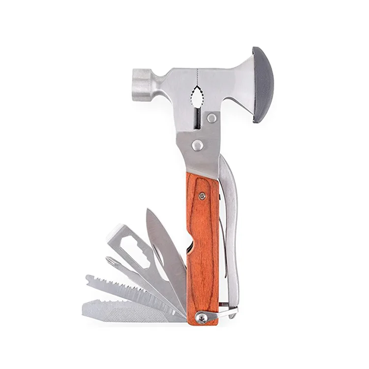 Stainless steel portable camp axe multi tool hammer axe