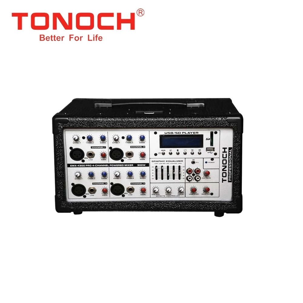 Мощный миксер TONOCH, Профессиональный DJ-миксер, цифровой аудио миксер