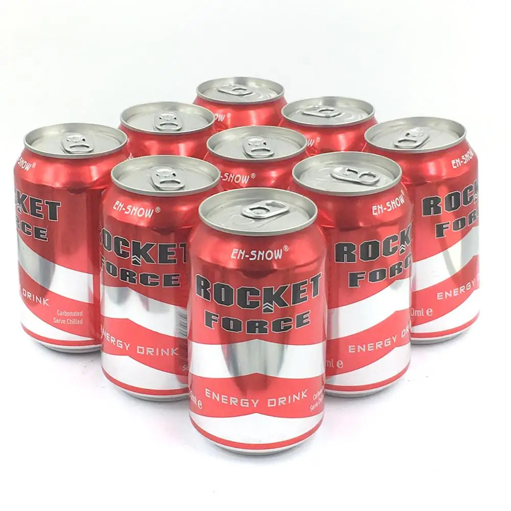 
Popular 330mL Canned ROCKET FORCE Energy Drink with Carbonate 
