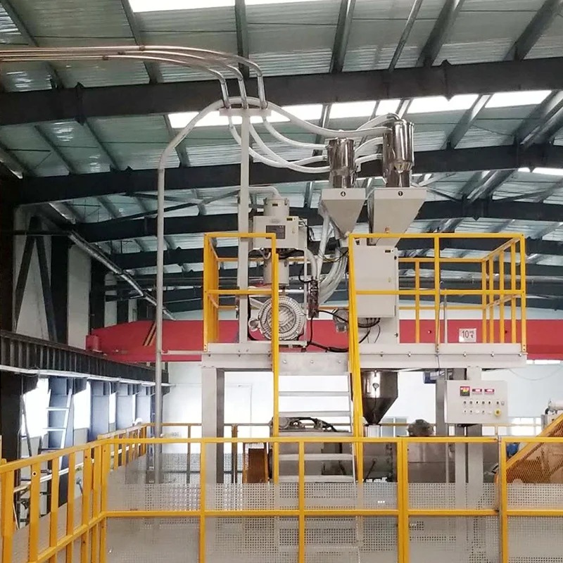 2022 new China Factory Automatic Plastic raw material dosing gravimetric blender for Hongda non woven production line