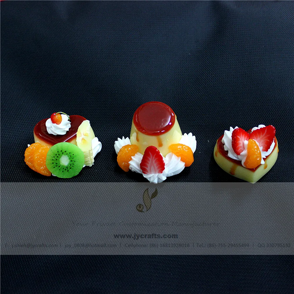 Home Decorative Fake Dessert 3D Food Pudding Fridge Magnet