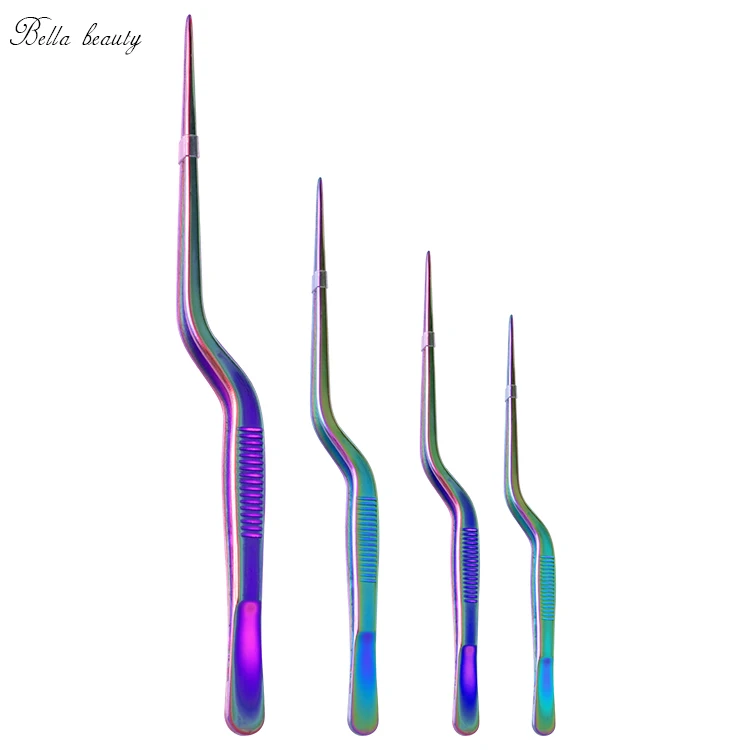 Горячая продажа пищевой нержавеющей стали офсетная печать шеф-повара кухонный Пинцет покрытие Пинцет по заказу