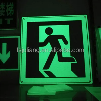 Screen printing glow in the dark pigment powder for destination board