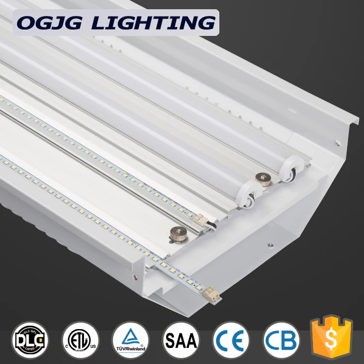 240W Industrial Pendant Light Warehouse Lighting Fixtures Dimmable Suspended Linear LED High Bay Light