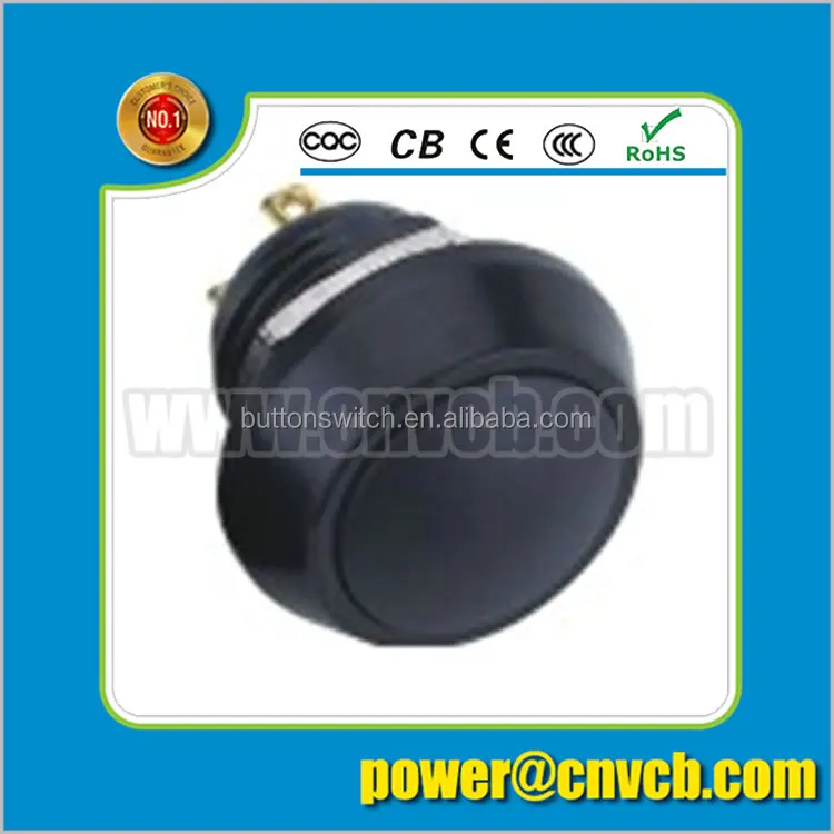 1215 куполом металла материал пластиковые глава мгновенный водонепроницаемый 12 мм черный выключатель
