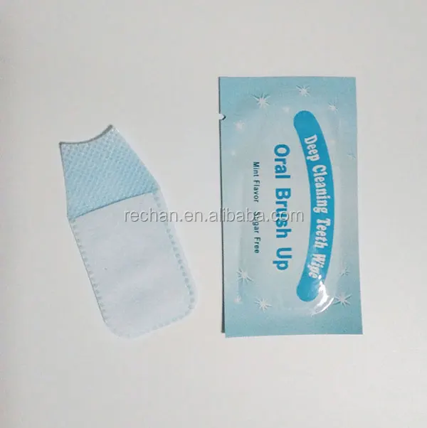 Finger teeth whitening swabs mouth tray dental brush