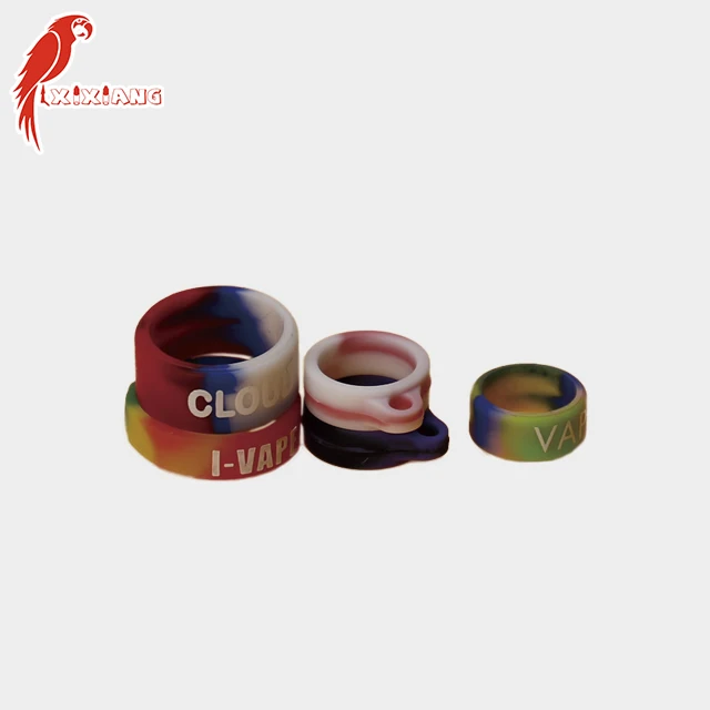 Wholesale Vape Band Protect Decoration Ring Silicon Vape bands customized logo vape band and drip tip