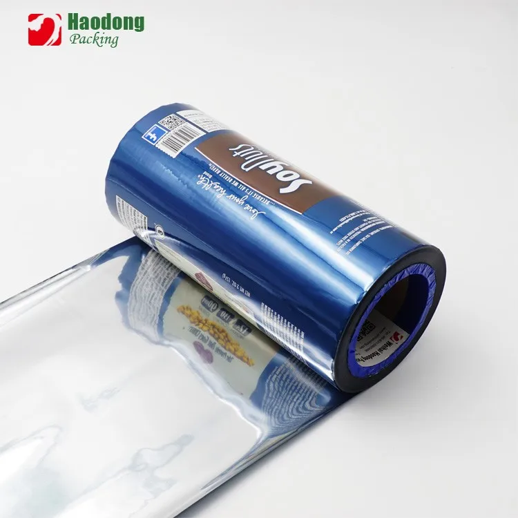 Термоуплотнение для пищевых продуктов на заказ, пластиковая упаковка для закусок, рулонная пленка