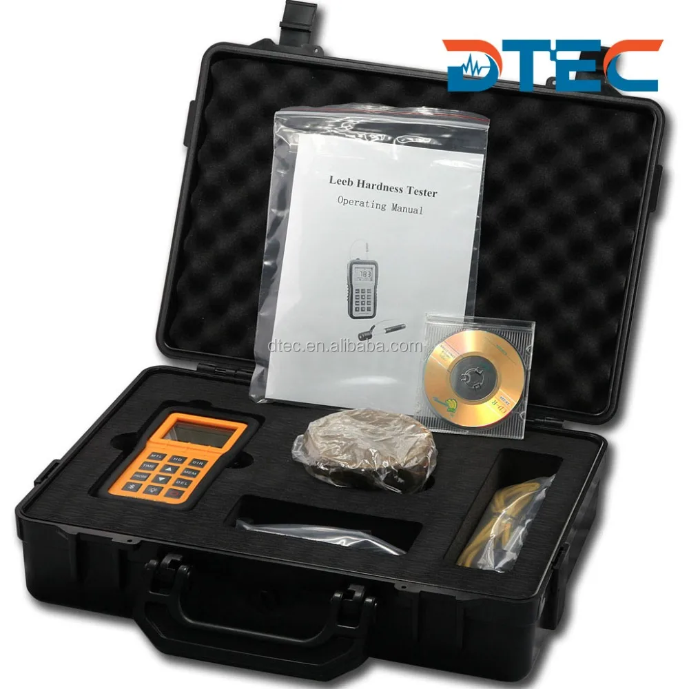DTEC DH200 Portable Leeb Hardness Tester,HL scale, CE ISO Authorized Best-selling Model,D type Impact device AA battery