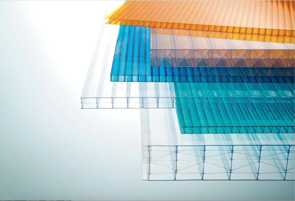 4 слоя 2 слоя Многослойные поликарбонатные панели для парника и кровельный лист