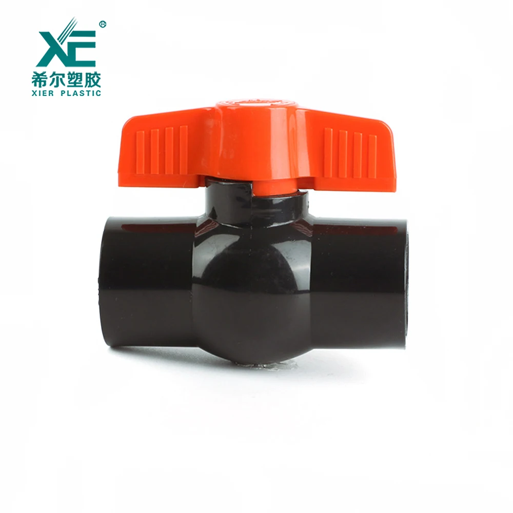 Best selling good price butterfly handle pvc compact ball valve