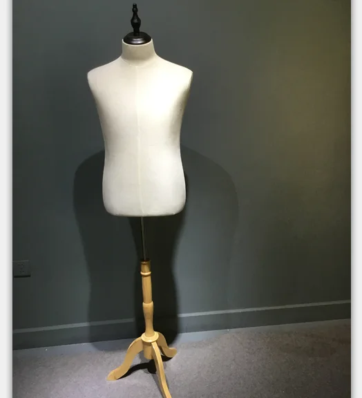hot sell cheap male adjustable half body sewing mannequin Fabric Window Mannequin Male Half Body male dress form mannequin
