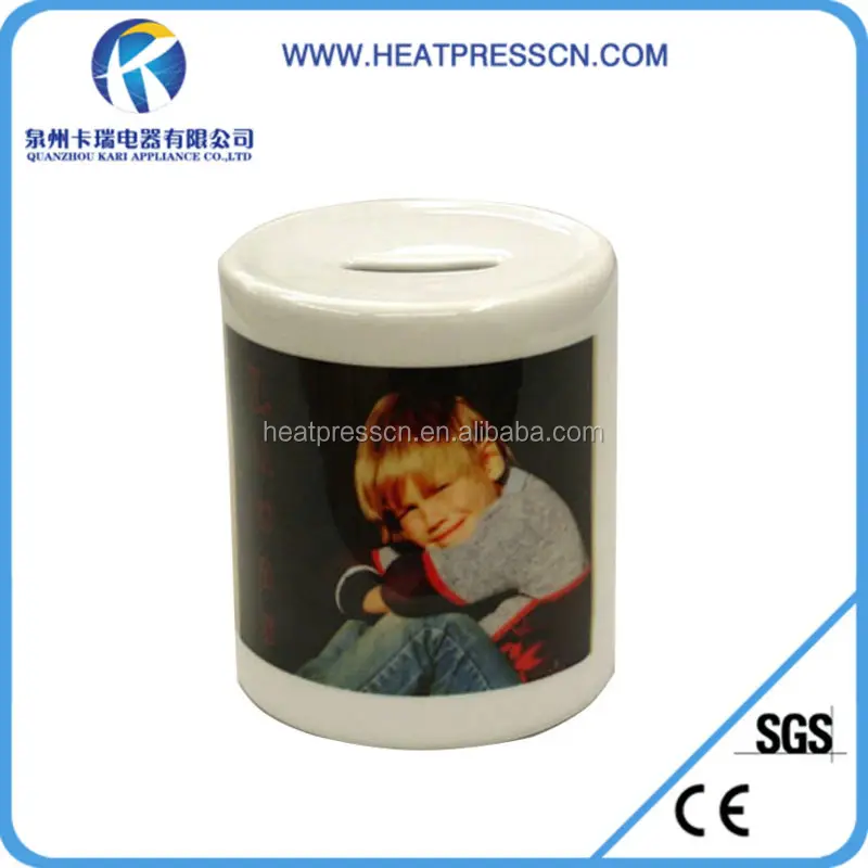 Сублимация Копилка в белом цвете