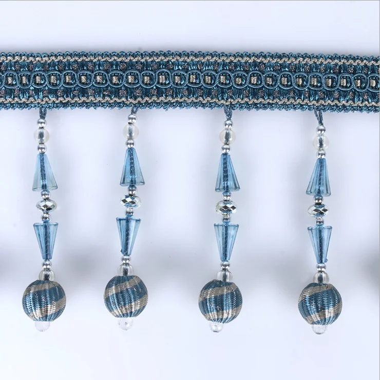 Wholesale 100% Polyester Beaded Fringe for Curtain