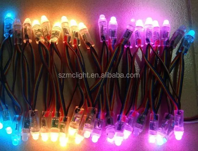 waterproof rgb led light punching hole 12mm f8 led