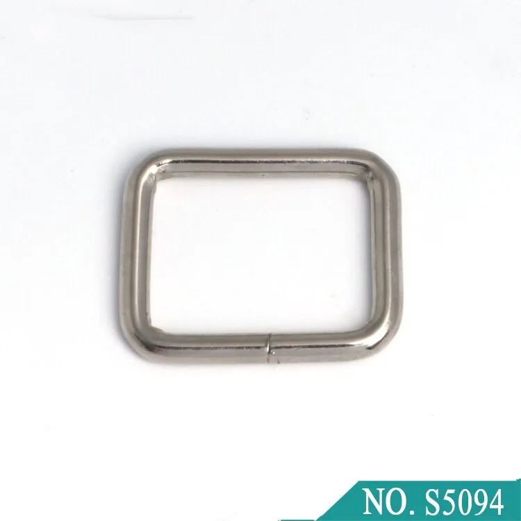 
custom metal nickel square ring belt buckle for bag and handbag wholesale 